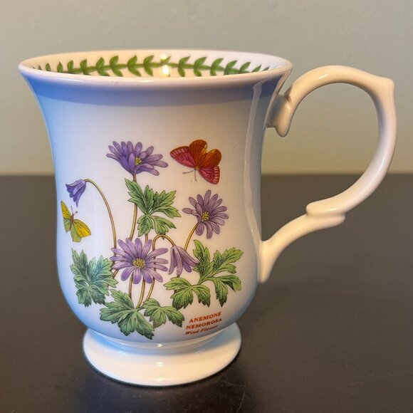 Vintage PORTMEIRION Botanic Garden TERRACE Fine China Cup / Mug ~ Wind Flowers - Picture 3 of 7